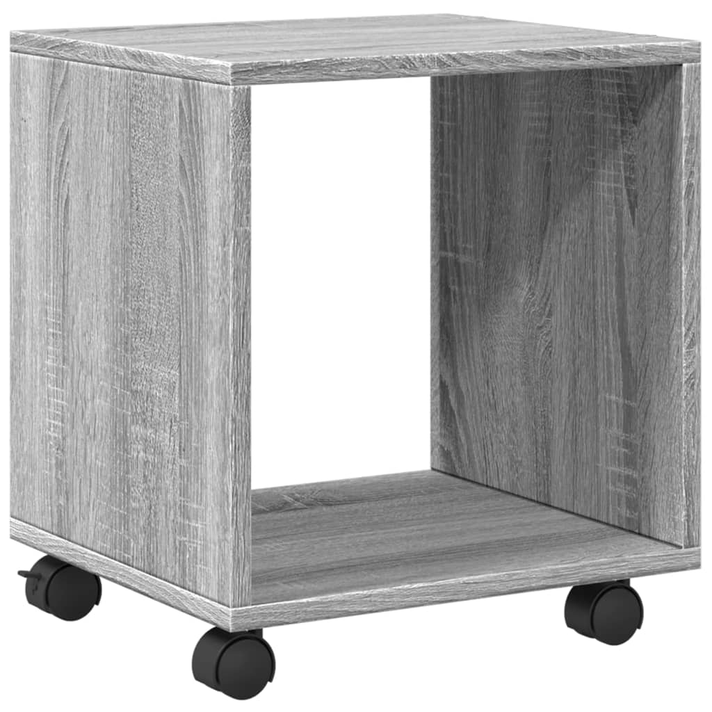 Mobiletto con Ruote Grigio Sonoma 37x33x42,5 cm in Truciolato - homemem39