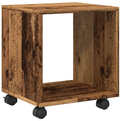 Mobiletto con Ruote Legno Antico 37x33x42,5 cm in Truciolato - homemem39