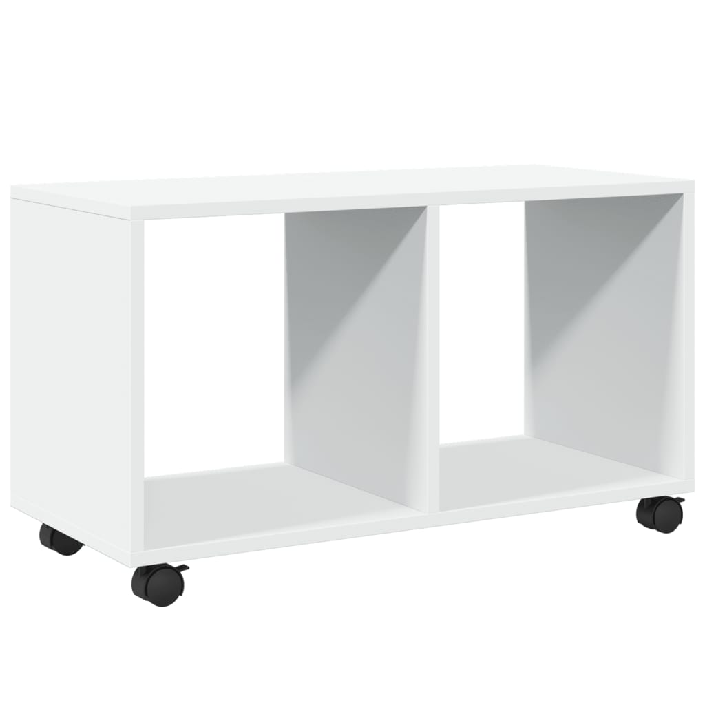 Mobiletto con Ruote Bianco 72x33x42,5 cm in Truciolato | homemem39
