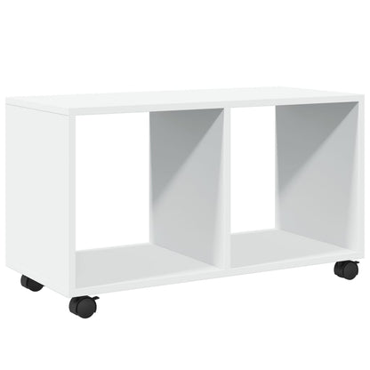 Mobiletto con Ruote Bianco 72x33x42,5 cm in Truciolato