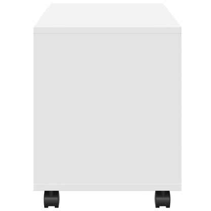 Mobiletto con Ruote Bianco 72x33x42,5 cm in Truciolato | homemem39