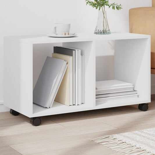 Mobiletto con Ruote Bianco 72x33x42,5 cm in Truciolato | homemem39