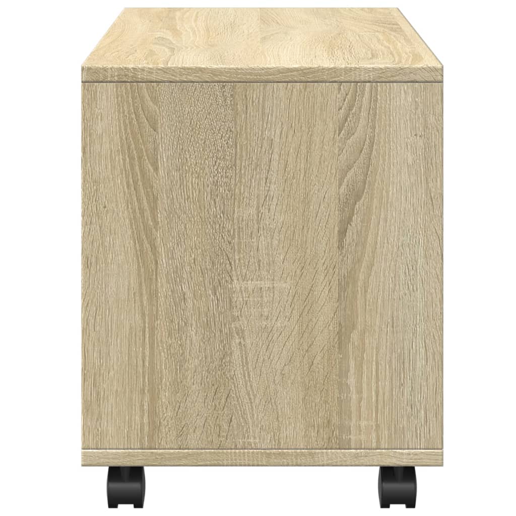 Mobiletto con Ruote Rovere Sonoma 72x33x42,5 cm in Truciolato | homemem39