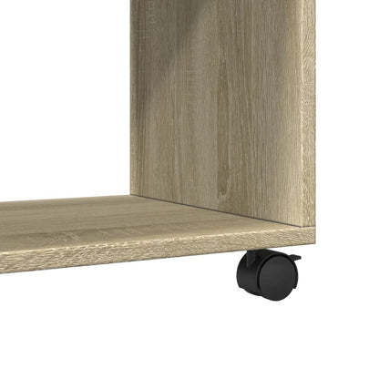 Mobiletto con Ruote Rovere Sonoma 72x33x42,5 cm in Truciolato | homemem39
