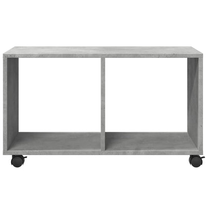 Mobiletto con Ruote Grigio Cemento 72x33x42,5 cm in Truciolato - homemem39