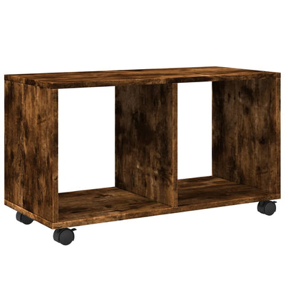 Mobiletto con Ruote Rovere Fumo 72x33x42,5 cm in Truciolato | homemem39