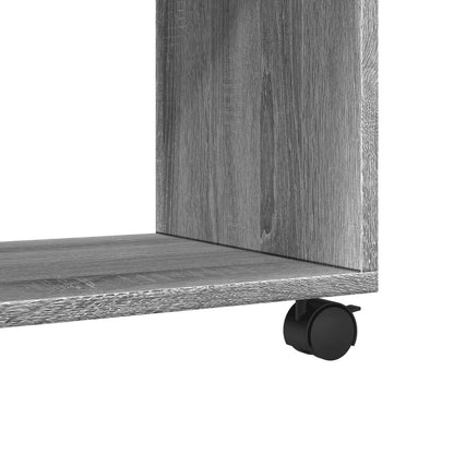 Mobiletto con Ruote Grigio Sonoma 72x33x42,5 cm in Truciolato | homemem39