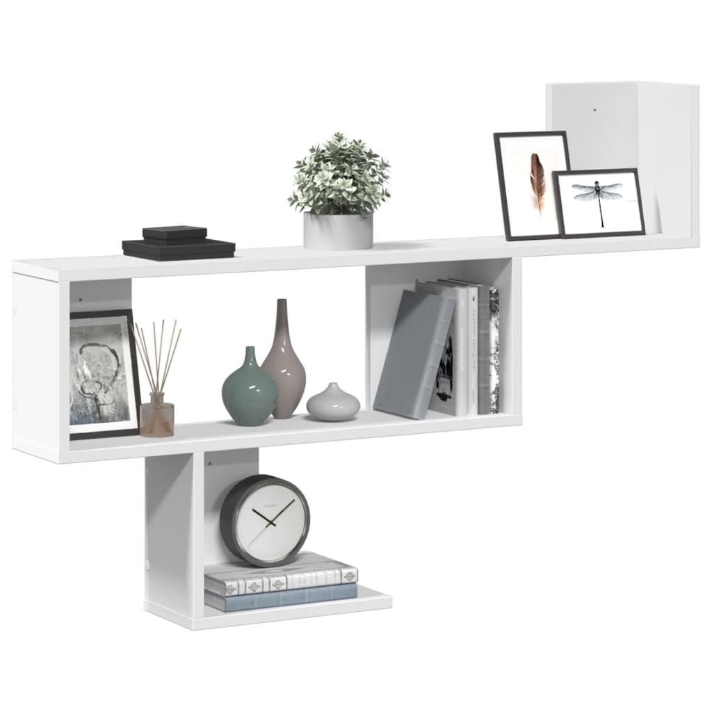 Scaffale a Parete Bianco 100x15x70 cm in Legno Multistrato | homemem39