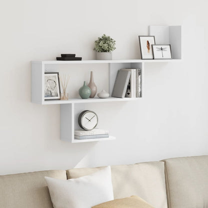 Scaffale a Parete Bianco 100x15x70 cm in Legno Multistrato | homemem39