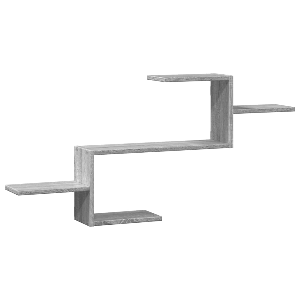 Mensola a Muro Grigio Sonoma 104x15x49 cm Legno Multistrato | homemem39