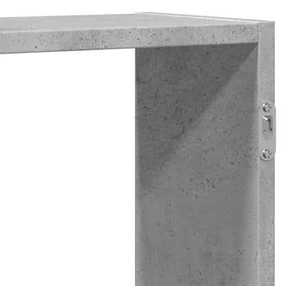 Scaffale a Muro Grigio Cemento 159x18x65 cm in Truciolato | homemem39