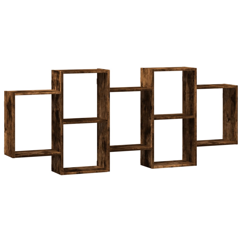 Mensola a Muro Rovere Fumo 159x18x65 cm in Truciolato | homemem39