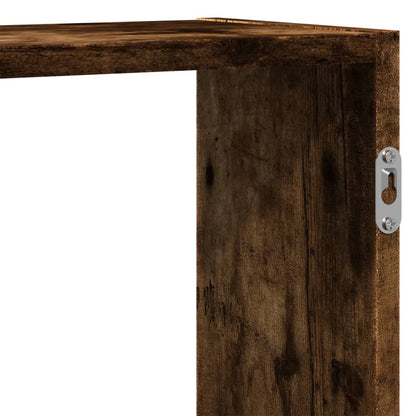 Mensola a Muro Rovere Fumo 159x18x65 cm in Truciolato | homemem39
