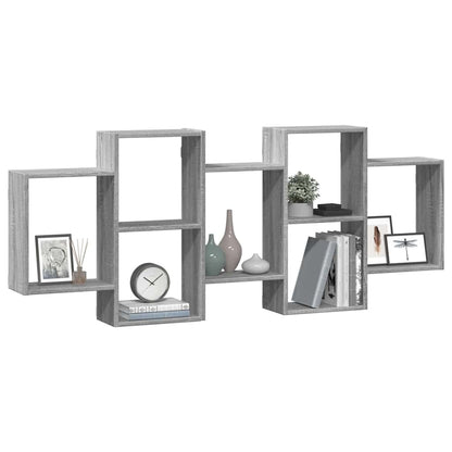 Mensola a Muro Grigio Sonoma 159x18x65 cm in Truciolato | homemem39