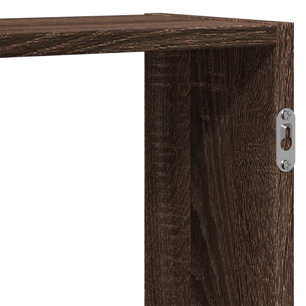 Scaffale a Parete Rovere Marrone 159x18x65 cm in Truciolato | homemem39