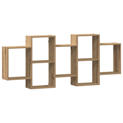 Scaffale a Parete Rovere Artigianale 159x18x65 cm in Truciolato | homemem39