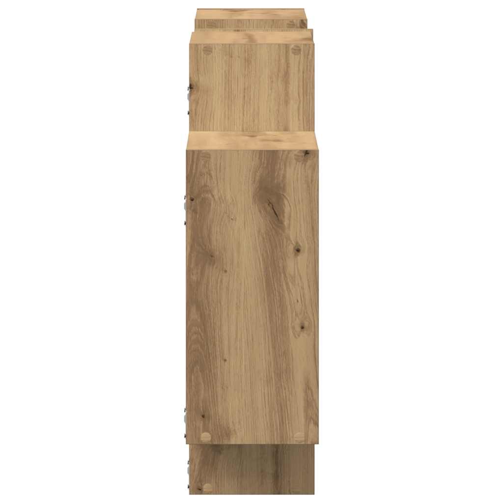 Scaffale a Parete Rovere Artigianale 159x18x65 cm in Truciolato | homemem39