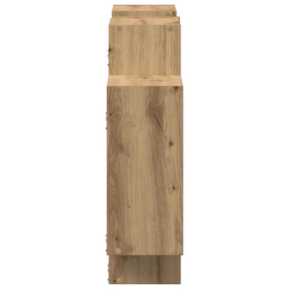 Scaffale a Parete Rovere Artigianale 159x18x65 cm in Truciolato | homemem39