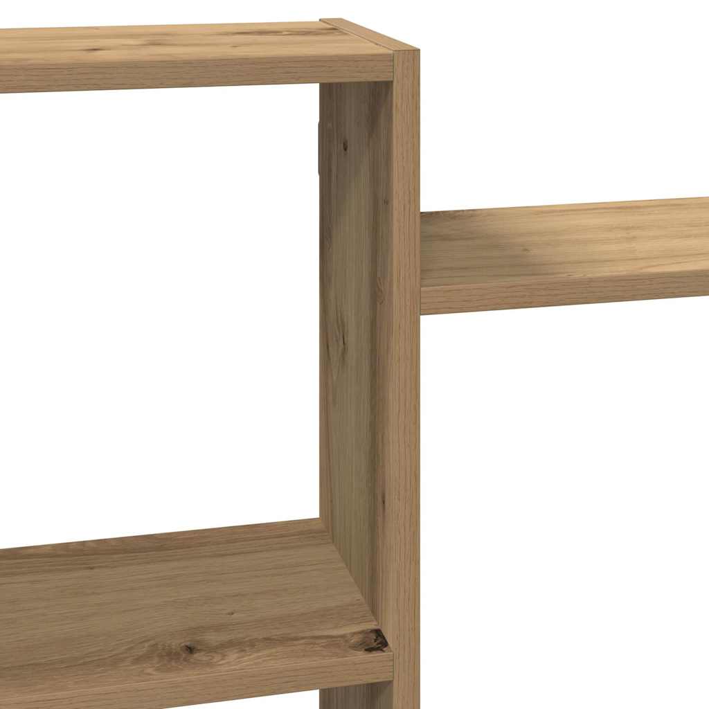 Scaffale a Parete Rovere Artigianale 159x18x65 cm in Truciolato | homemem39