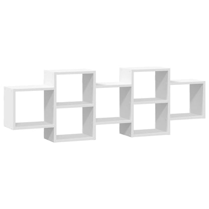 Scaffale a Parete Bianco 129x18x42 cm in Truciolato | homemem39