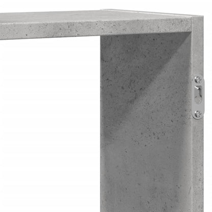 Scaffale a Muro Grigio Cemento 129x18x42 cm in Truciolato | homemem39