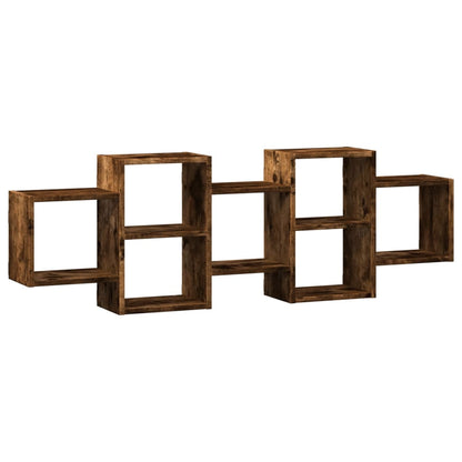 Mensola a Muro Rovere Fumo 129x18x42 cm in Truciolato | homemem39