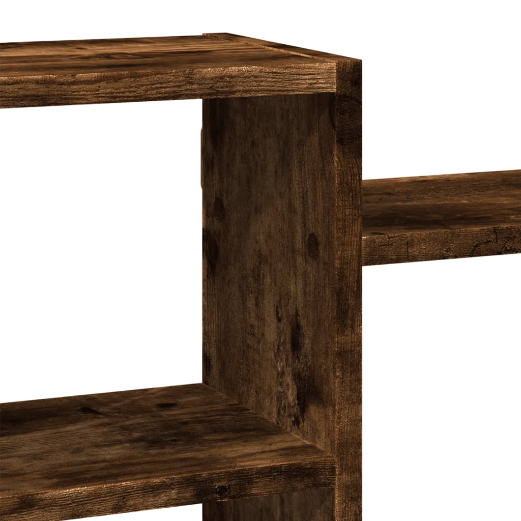 Mensola a Muro Rovere Fumo 129x18x42 cm in Truciolato | homemem39