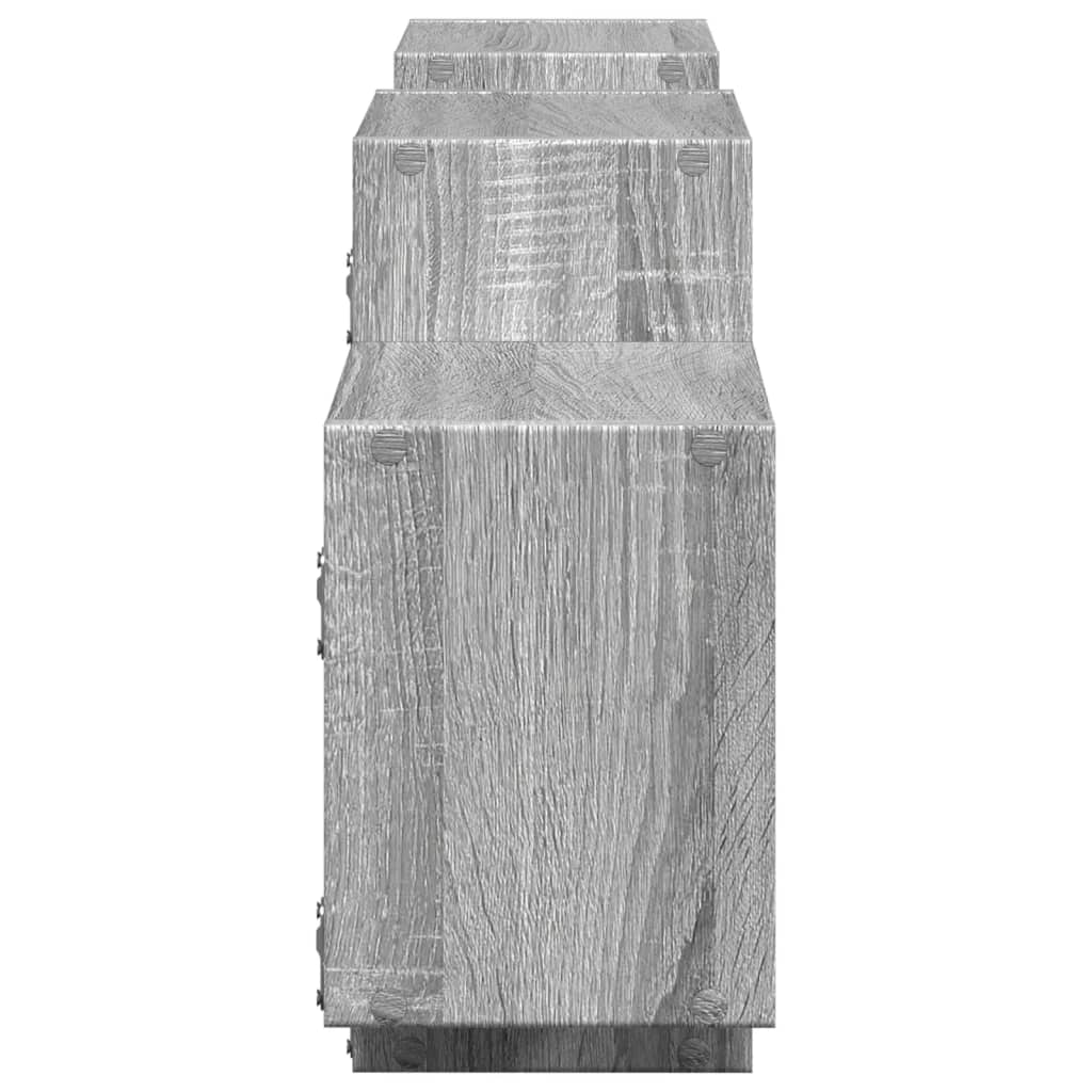 Mensola a Muro Grigio Sonoma 129x18x42 cm in Truciolato | homemem39