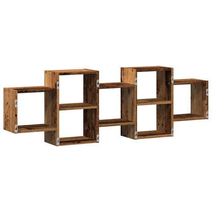 Scaffale a Parete Legno Vecchio 129x18x42 cm in Truciolato | homemem39