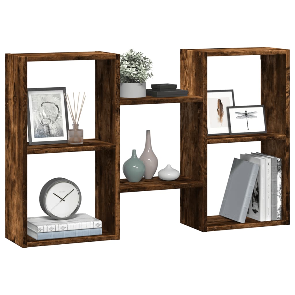 Mensola a Muro Rovere Fumo 96x18x60 cm in Truciolato | homemem39