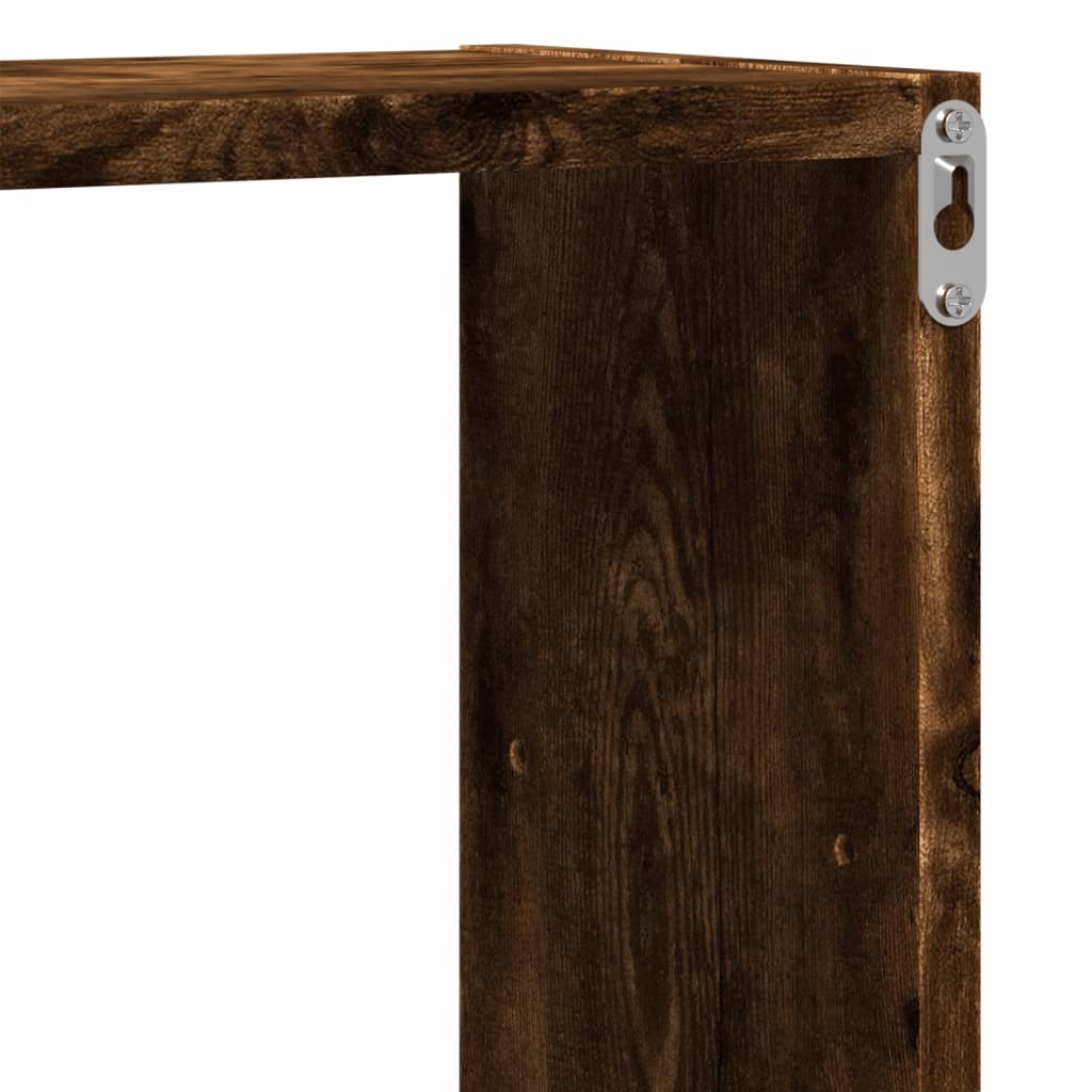 Mensola a Muro Rovere Fumo 96x18x60 cm in Truciolato | homemem39