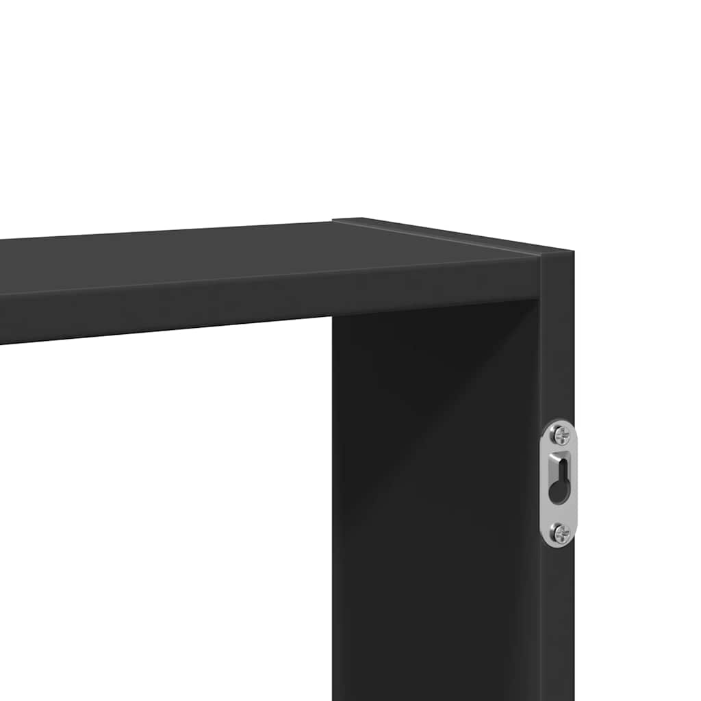 Scaffale a Parete Nero 99x15x60 cm in Truciolato | homemem39
