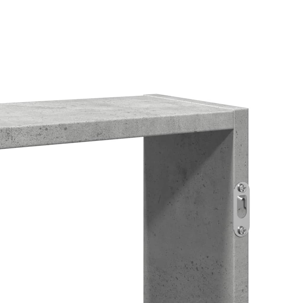 Scaffale a Muro Grigio Cemento 99x15x60 cm in Truciolato | homemem39