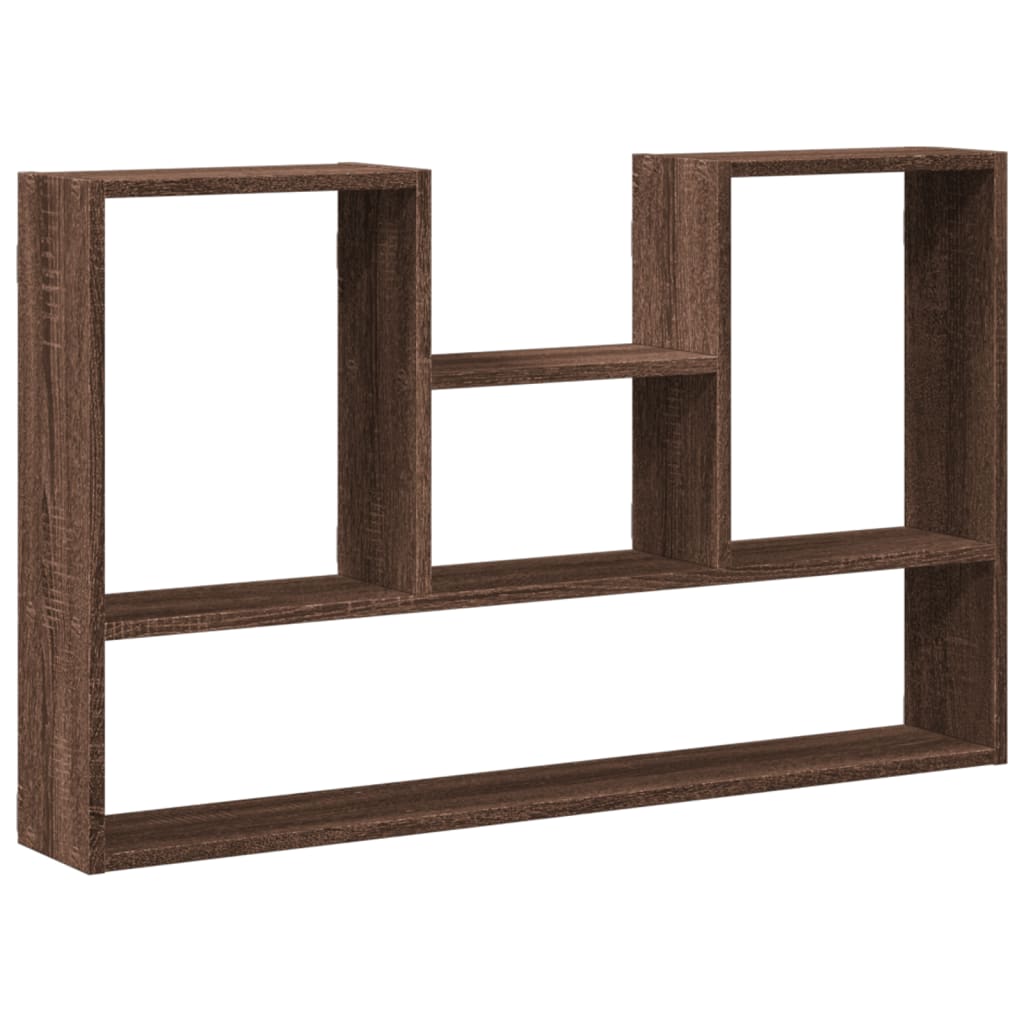 Mensola a Muro Rovere Marrone 99x15x60 cm in Truciolato | homemem39