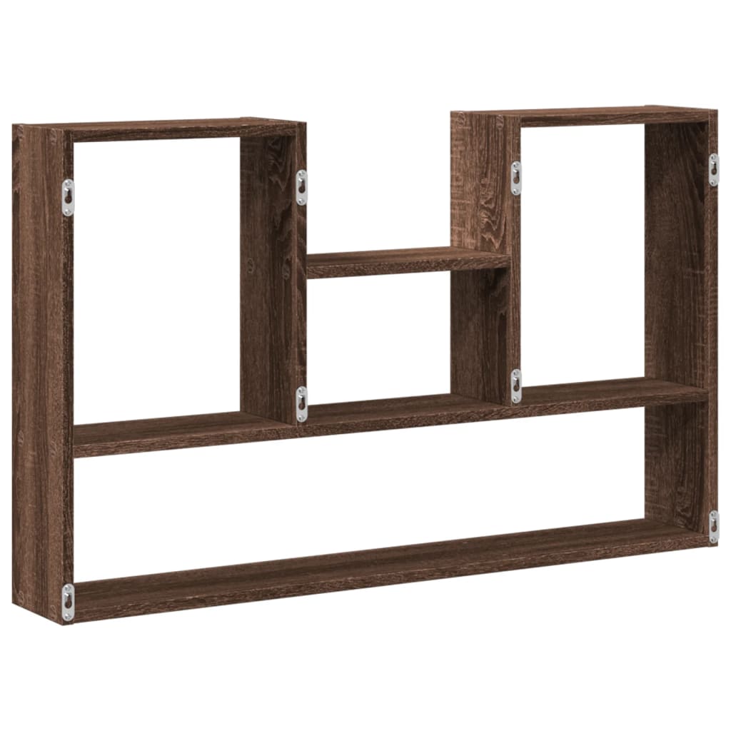 Mensola a Muro Rovere Marrone 99x15x60 cm in Truciolato | homemem39