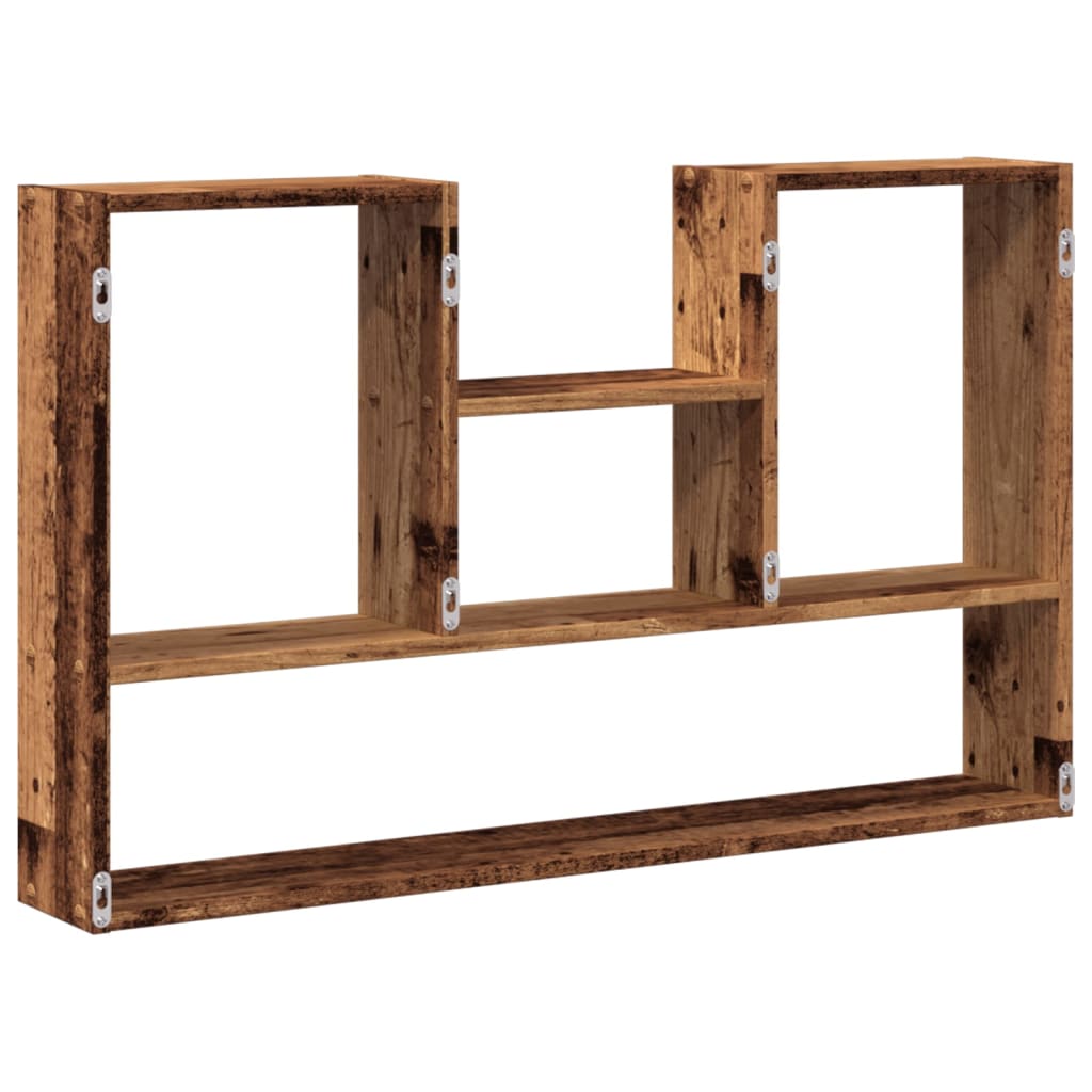 Scaffale a Parete Legno Vecchio 99x15x60 cm in Truciolato | homemem39