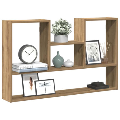 Scaffale a Parete Rovere Artigianale 99x15x60 cm in Truciolato | homemem39