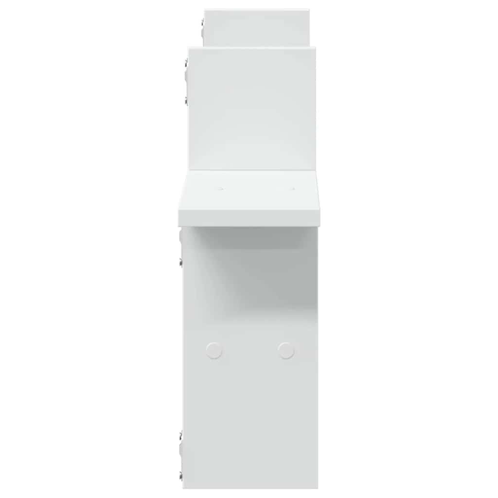 Mensole a Muro 2 pz Bianche 38x12x38 cm in Truciolato | homemem39