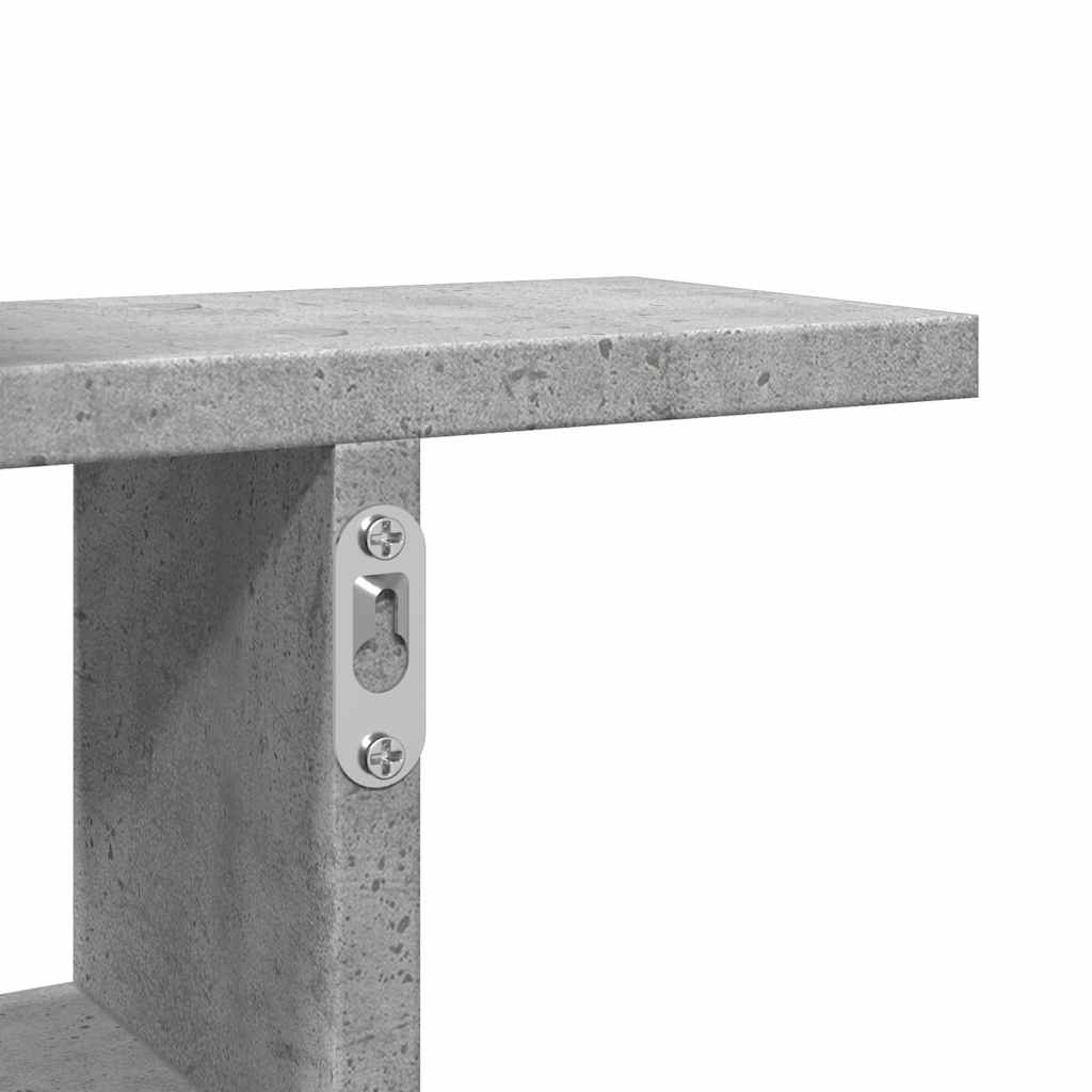 Mensole a Muro 2pz Grigio Cemento 38x12x38 cm in Truciolato | homemem39