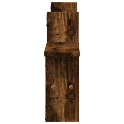 Mensole da Parete 2pz Rovere Fumo 38x12x38 cm in Truciolato | homemem39