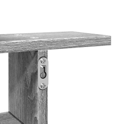 Mensole a Parete 2pz Grigio Sonoma 38x12x38 cm in Truciolato | homemem39