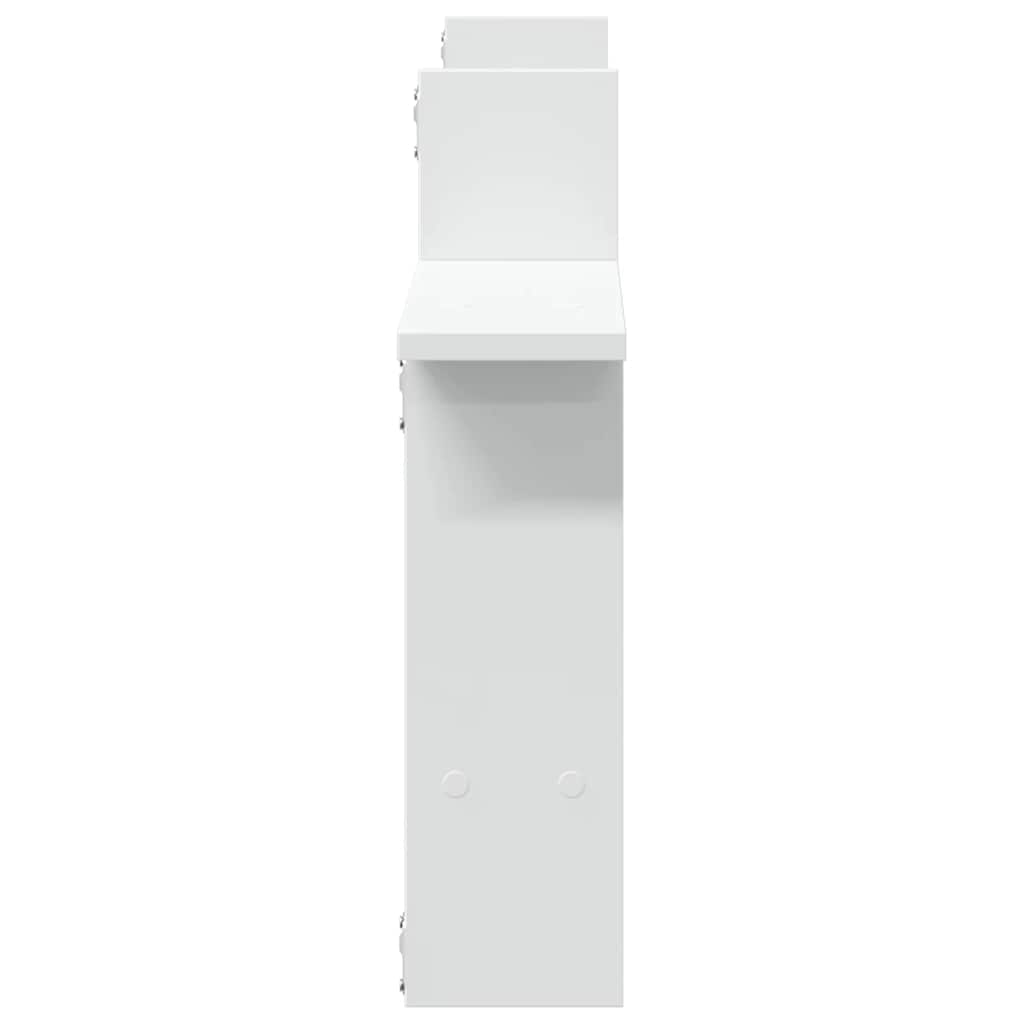 Mensole a Muro 2 pz Bianche 50x12x50 cm in Truciolato | homemem39