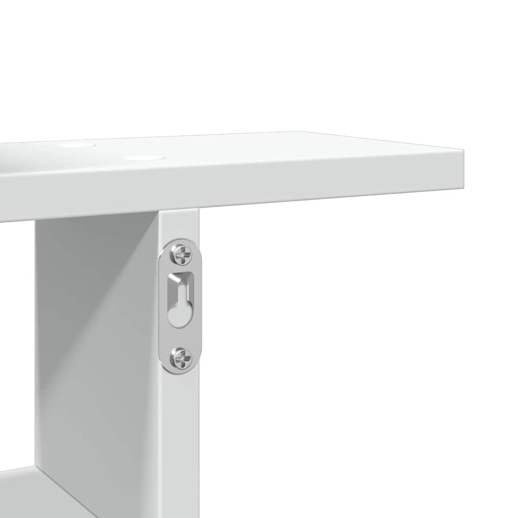 Mensole a Muro 2 pz Bianche 50x12x50 cm in Truciolato | homemem39