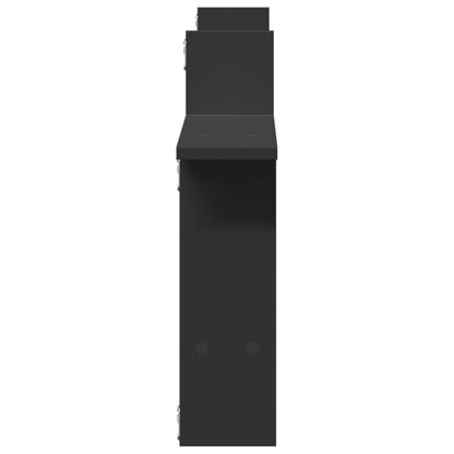 Mensole da Parete 2pz Nere 50x12x50 cm in Truciolato