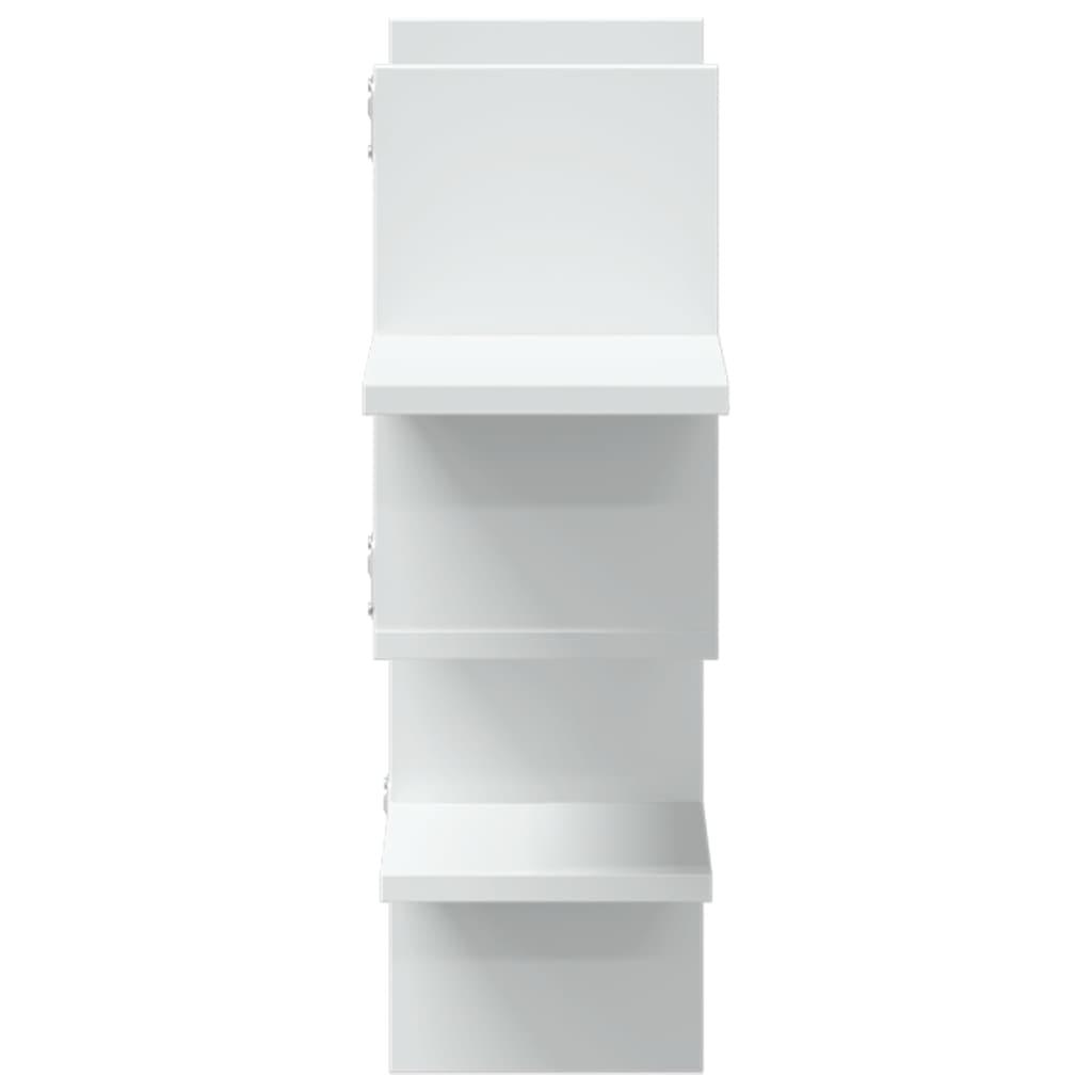 Scaffale a Parete Bianco 124,5x18x60,5 cm in Truciolato | homemem39