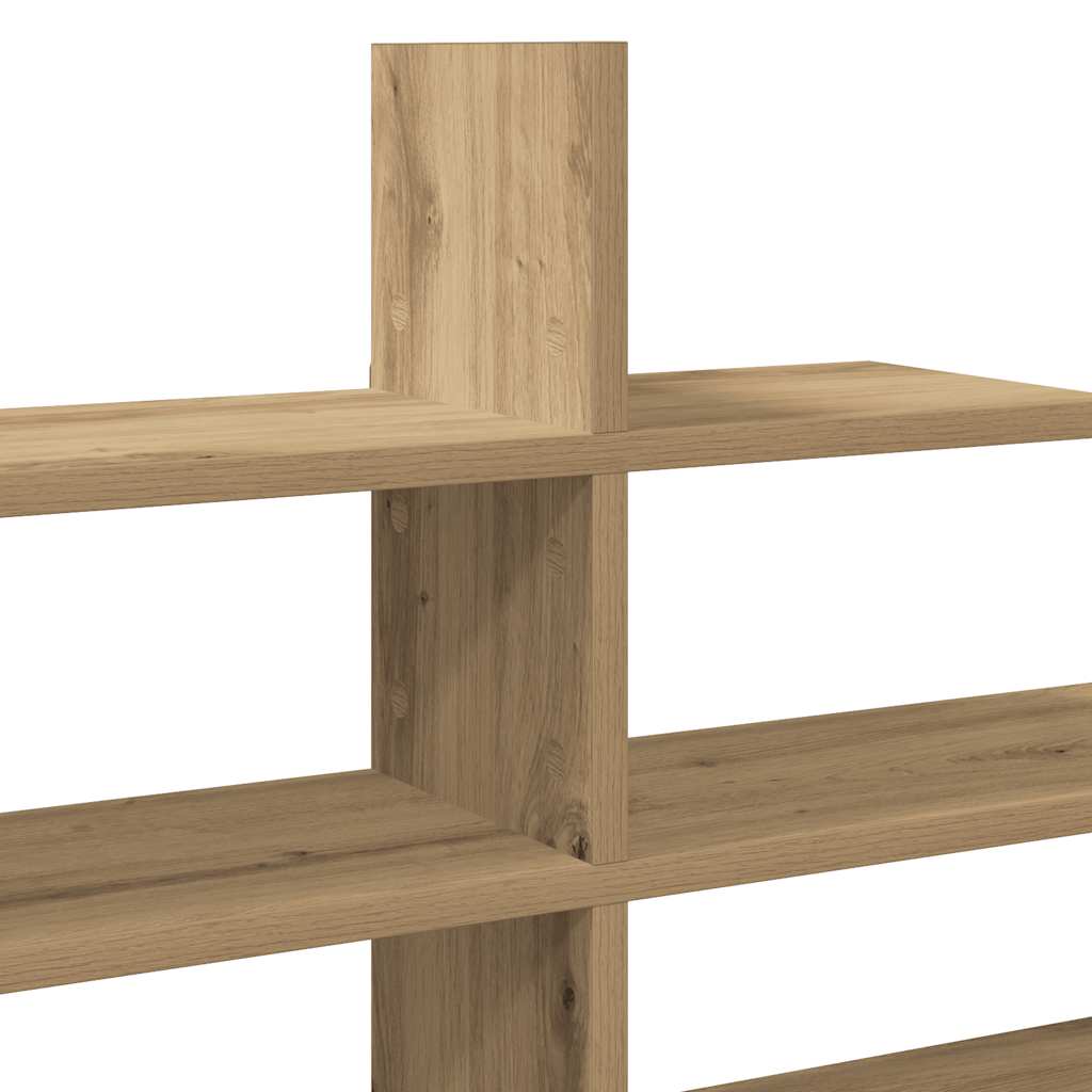 Mensola a Muro Rovere Artigianale 124,5x18x60,5cm in Truciolato | homemem39