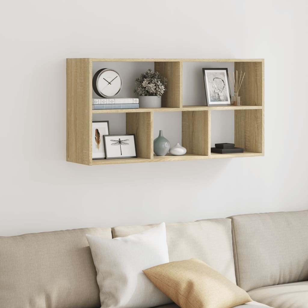 Scaffale a Parete Rovere Sonoma 100x25x50 cm Legno Multistrato | homemem39