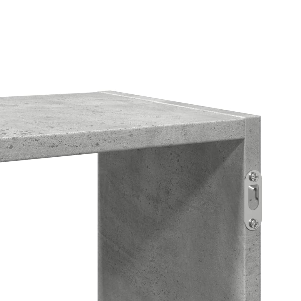 Scaffale a Muro Grigio Cemento 100x25x50 cm Legno Multistrato | homemem39
