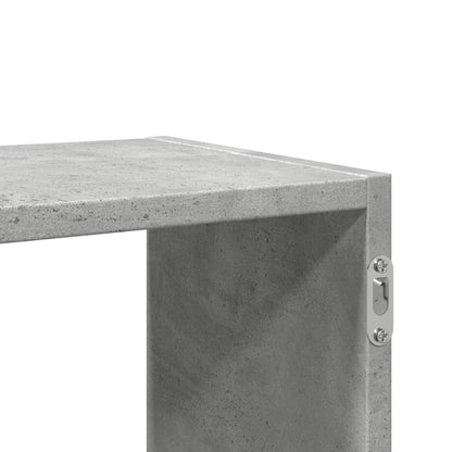 Scaffale a Muro Grigio Cemento 100x25x50 cm Legno Multistrato | homemem39