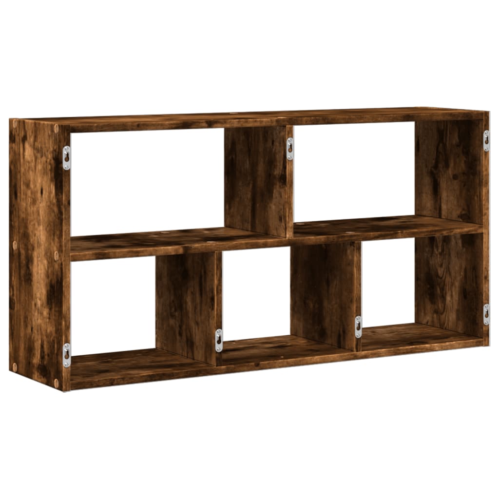 Scaffale a Muro Rovere Fumo 100x25x50 cm in Legno Multistrato | homemem39